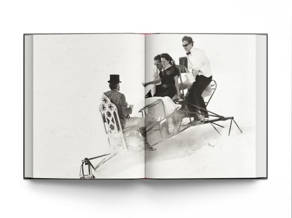 Book cover of England: The Last Hurrah, featuring Crispin Balfour rolling along at the Dangerous Sports Club tea party, 1981. Published by ACC Art Books.