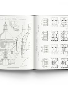 Book cover of The Architecture of Sir Edwin Lutyens, Volume 2: Gardens, Delhi, Washington, with the Presidential Palace domed roof, New Delhi, India. Published by ACC Art Books.