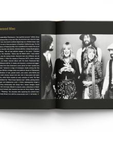 Black front cover with 'What the Band Wore, Fashion & Music' in bright sparkly gold font, by ACC Art Books.