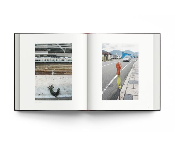 Book cover of Seeing As, René Balcer, with a row of knives and a machete on magnetic strip, with American flag and globe to left. Published by ACC Art Books.