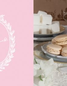 Box cover of Ladurée Macarons, The Recipes, with colorful macarons. Published by ACC Art Books.