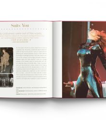 Book cover of Terry Newman's Spice Girls, and the Clothes They Wear, with Baby Spice, Scary Spice, Ginger Spice, Sporty Spice and Posh Spice. Published by ACC Art Books.