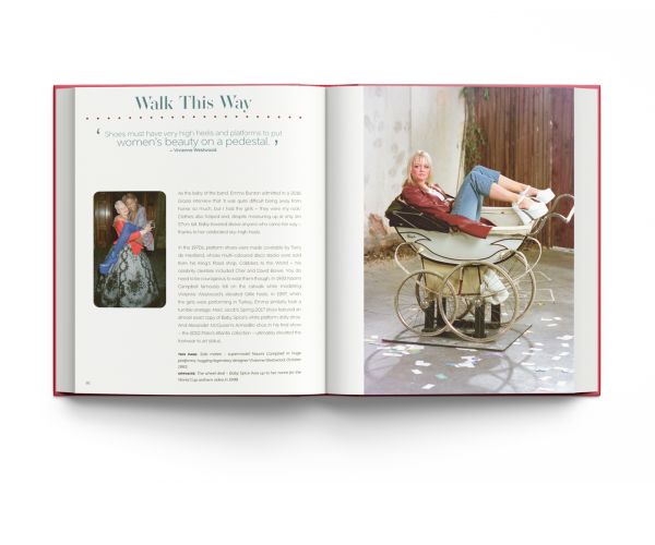 Book cover of Terry Newman's Spice Girls, and the Clothes They Wear, with Baby Spice, Scary Spice, Ginger Spice, Sporty Spice and Posh Spice. Published by ACC Art Books.