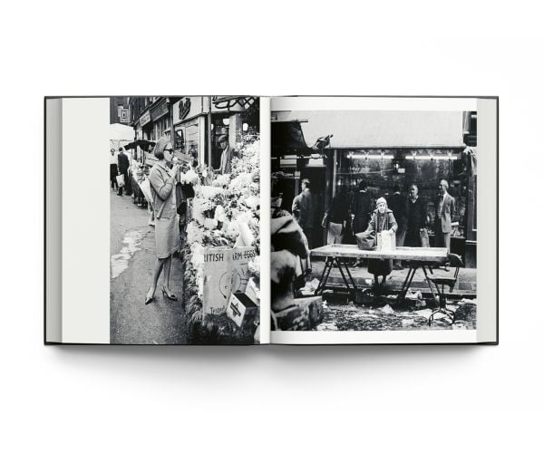 Book cover of Soho Night & Day, with black and white photos of London's nightlife, including inside a casino. Published by ACC Art Books.