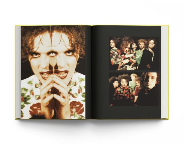 Book cover of The Cure: Stills, with a close up of front man Robert Smith in red lipstick. Published by ACC Art Books.