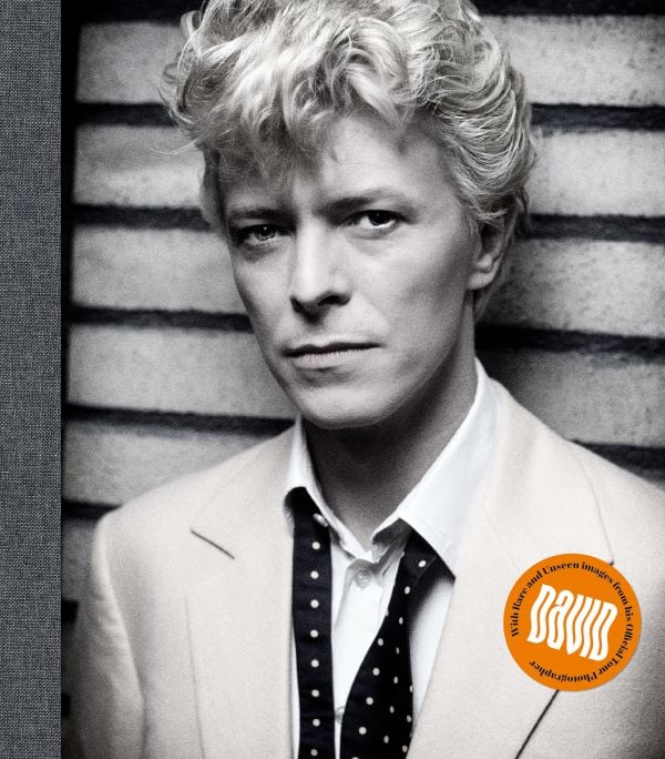 Book cover of David Bowie by Denis O'Regan; featuring Bowie with a quiff hairstyle in the 1980s. Published by ACC Art Books.