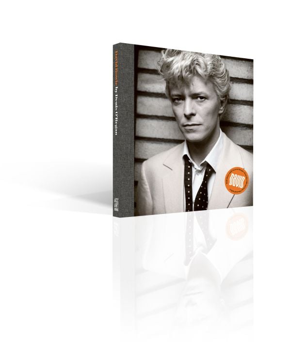 Book cover of David Bowie by Denis O'Regan; featuring Bowie with a quiff hairstyle in the 1980s. Published by ACC Art Books.