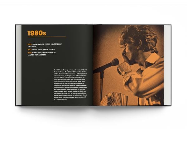 Book cover of David Bowie by Denis O'Regan; featuring Bowie with a quiff hairstyle in the 1980s. Published by ACC Art Books.