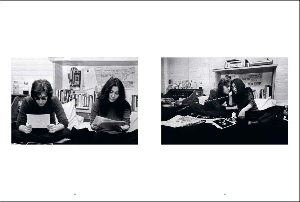Book cover of Dream Lovers: John and Yoko in NYC: The Photographs of Brian Hamill; with a couple staring at viewer. Published by ACC Art Books.