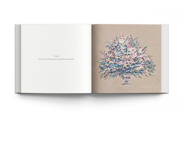 Book cover of Bouquet: Floral Arrangements at the Metropolitan Museum; with a colourful drawing of a vase of flowers. Published by ACC Art Books.