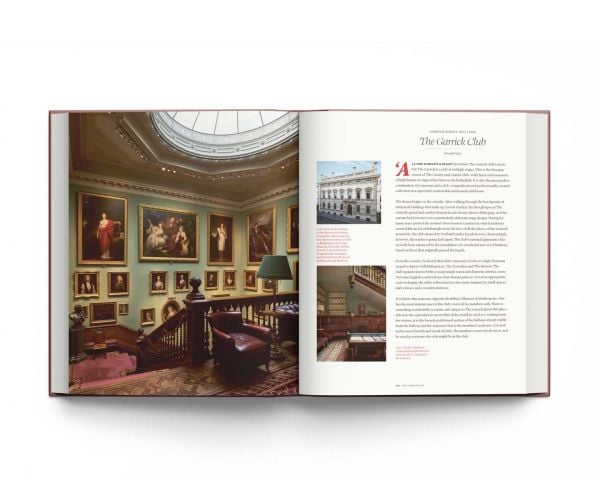 Book cover of The London Club: Architecture, Interiors, Art; featuring an interior wall of coloured marble. Published by ACC Art Books.