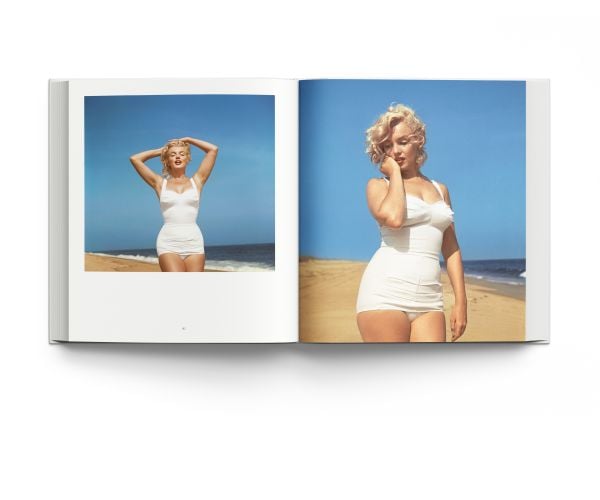 Book cover of Dear Marilyn: The Unseen Letters and Photographs; featuring Monroe in a white top. Published by ACC Art Books.