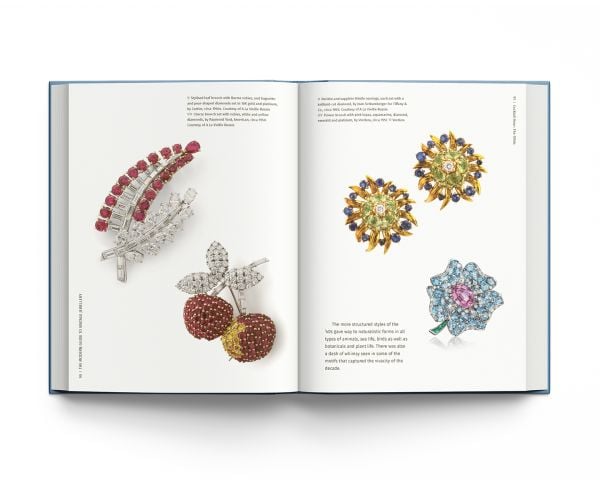 Book cover of The Modern Guide to Vintage Jewellery; featuring jewelled brooches and bangles. Published by ACC Art Books.