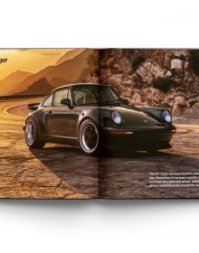 Book cover of Restomods: The New World Order of Handcrafted Cars, featuring a Carbon Porsche 935. Published by ACC Art Books.