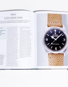 Book cover of The Rolex Legacy: The history of Rolex through 120 seminal and rare watches; featuring a silver Rolex watch. Published by ACC Art Books.