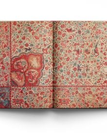 Book cover of Chintz: Indian Cotton Textiles from the Karun Thakar Collection; featuring floral textile. Published by ACC Art Books.