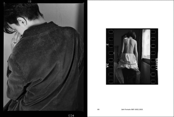 Book cover of Jyll Bradley: Running and Returning, with a model facing away from the viewer with bare back. Published by Kulturalis.