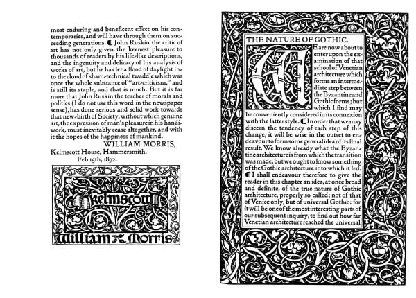 White book cover of The Nature of Gothic, featuring a decorative floral print in green. Published by Pallas Athene.