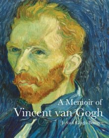 Book cover of A Memoir of Vincent van Gogh, with a self-portrait of Vincent Van Gogh, c.1889. Published by Pallas Athene.