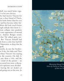 Book cover of A Memoir of Vincent van Gogh, with a self-portrait of Vincent Van Gogh, c.1889. Published by Pallas Athene.