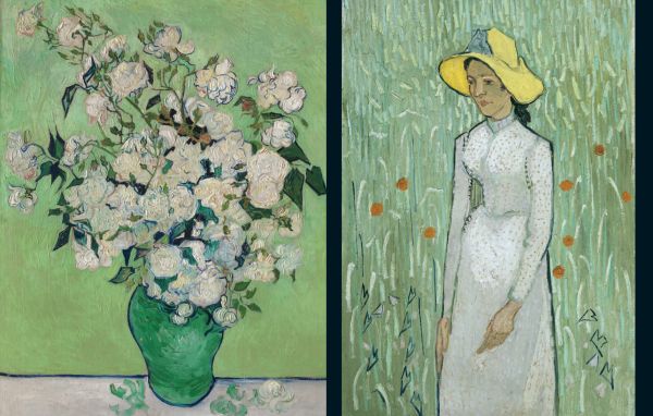 Book cover of A Memoir of Vincent van Gogh, with a self-portrait of Vincent Van Gogh, c.1889. Published by Pallas Athene.