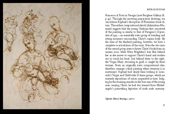 Portrait painting of 'Young Man Painting' by Raphael, 'The Life of Raphael', in black font to bottom right corner, by Pallas Athene.