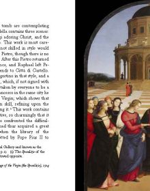 Portrait painting of 'Young Man Painting' by Raphael, 'The Life of Raphael', in black font to bottom right corner, by Pallas Athene.
