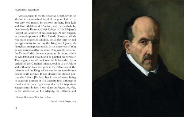 Self-portrait painting by Velázquez, with upturned moustache, 'Lives of Velázquez', in white font below, by Pallas Athene.