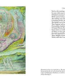 William Blake's artwork 'The Sun at His Eastern Gate', to lower half of sage green cover, 'L’allegro and Il Penseroso', in white font to upper left corner.