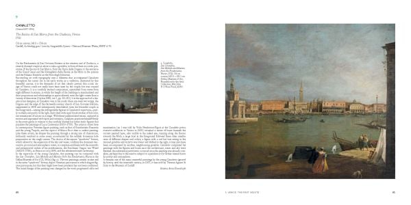Book cover of Canaletto: Painting Venice: The Woburn Series, featuring a painting titled The Grand Canal, Ascension Day by the Italian painter. Published by Pallas Athene.