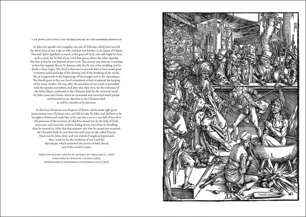 Book cover of The Beast with Two Horns like a Lamb, Apocalypse With Pictures, featuring detail of woodcut print by Albrecht Durer. Published by Pallas Athene.