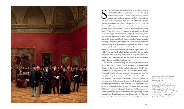 Book cover of Sir Richard Wallace, featuring the philanthropist dressed in braided jacket, and holding a small statue on plinth. Published by Pallas Athene.