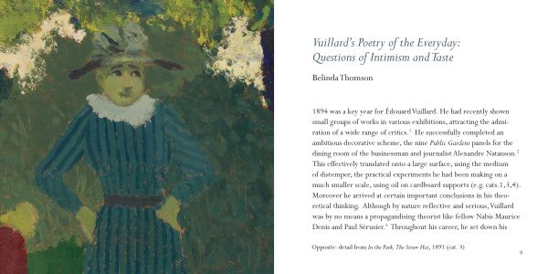 Book cover of Édouard Vuillard: The Poetry of the Everyday, with a painting of a woman standing in a doorway of interior living room. Published by Pallas Athene.