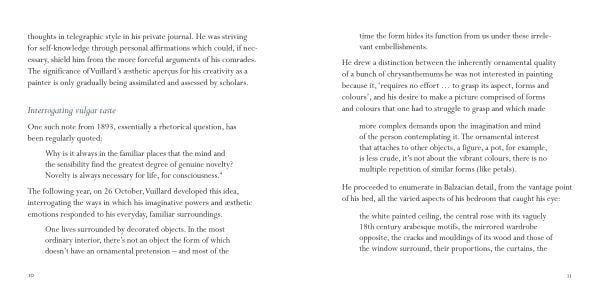 Book cover of Édouard Vuillard: The Poetry of the Everyday, with a painting of a woman standing in a doorway of interior living room. Published by Pallas Athene.