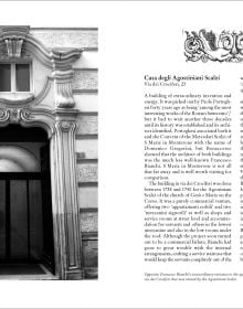 Book cover of A Guide to Baroque Rome: The Palaces, with a baroque palace entrance. Published by Pallas Athene.