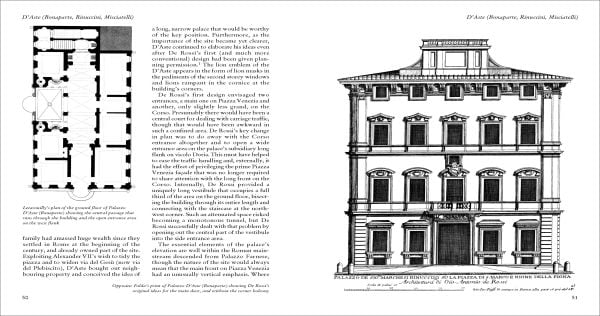Book cover of A Guide to Baroque Rome: The Palaces, with a baroque palace entrance. Published by Pallas Athene.