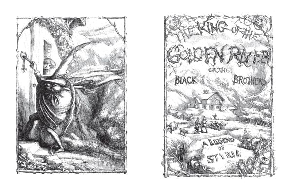 Book cover of The King of the Golden River or the Black Brothers. Published by Pallas Athene.