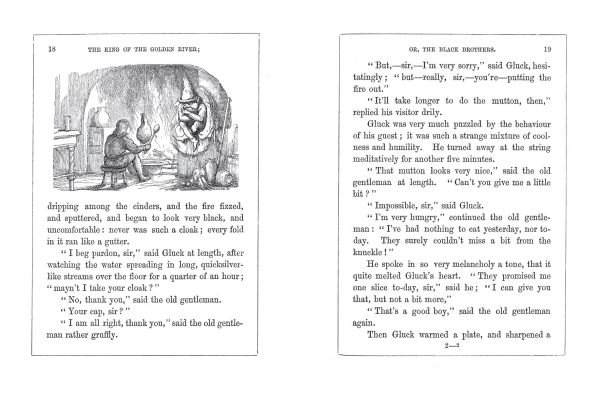 Book cover of The King of the Golden River or the Black Brothers. Published by Pallas Athene.