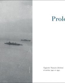 Book cover of Battleship Yamato: Of War, Beauty and Irony, featuring a silhouette of the Imperial Japanese Navy warship. Published by Pallas Athene.