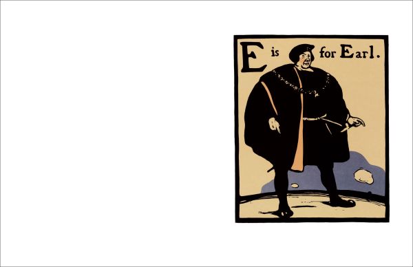 Book cover of An Alphabet; featuring a figure selling portraits. Published by Pallas Athene.