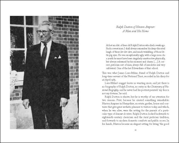 Book cover of A Man and his Home: Ralph Dutton of Hinton Ampner, 8th Baron Sherborne; featuring a man standing in a mature garden. Published by Pallas Athene.