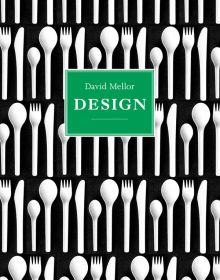 Book cover of David Mellor, Design; with a print of knives, forks and spoons. Published by ACC Art Books.