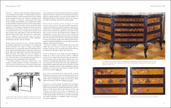 Book cover of Gallé Furniture; with a walnut and oak sideboard decorated with bronze wheat. Published by ACC Art Books.