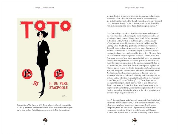 Book cover of Claud Lovat Fraser, Design; with a black and white fish-scale patter. Published by ACC Art Books.