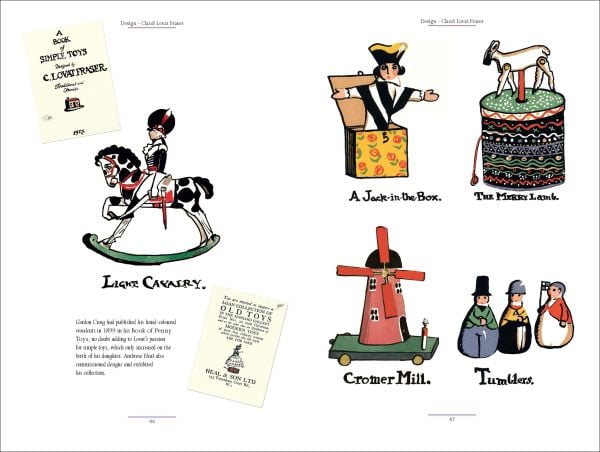 Book cover of Claud Lovat Fraser, Design; with a black and white fish-scale patter. Published by ACC Art Books.