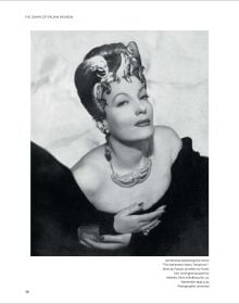 Book cover of Fashion Jewellery, Made in Italy, featuring Italian model Petteni Haggiag wearing printed silk jersey palazzo pyjamas. Published by ACC Art Books.