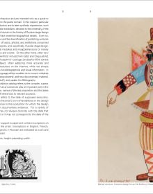 Book cover of Encyclopaedia of Russian Stage Design: 1880-1930, featuring a painting of couple dancing on stage. Published on ACC Art Books.