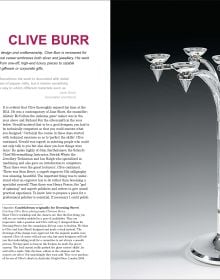 Book cover of Designer British Silver, featuring a silver candlestick holder with nest shape to centre. Published by ACC Art Books.