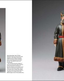 Book cover of Wartski: The First One Hundred and Fifty Years, featuring Peter Carl Fabergé bowenite Magot carved seated figurine circa 1910. Published by ACC Art Books.
