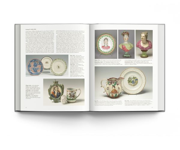 Book cover of A Potted History: Henry Willett's Ceramic Chronicle of Britain, featuring a glazed pottery figurine of couple riding horse. Published by ACC Art Books.